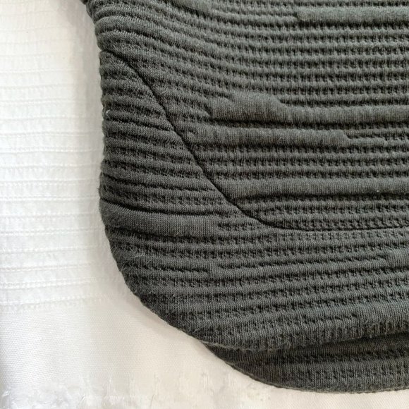 COKLUCH CHARCOAL GREY / WASHED BLACK TEXTURED CROPPED BOXY SWEATSHIRT - XS - Picture 9 of 9